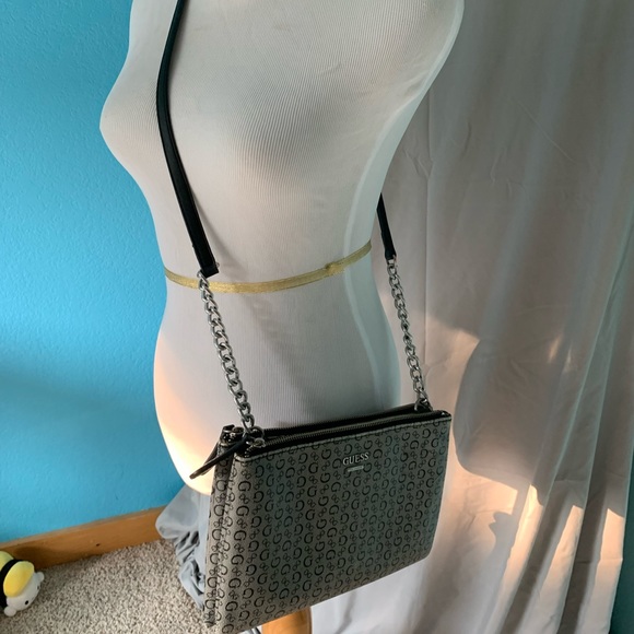 Guess Bags Black White And Grey Guess Purse Poshmark